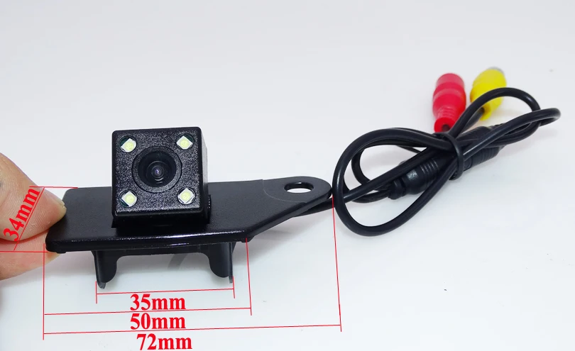 Auto black shell 4 led lights original car rear camera water-proof IP 69K shockproof use for Mitsubishi ASX 2011 2012 2013/2014