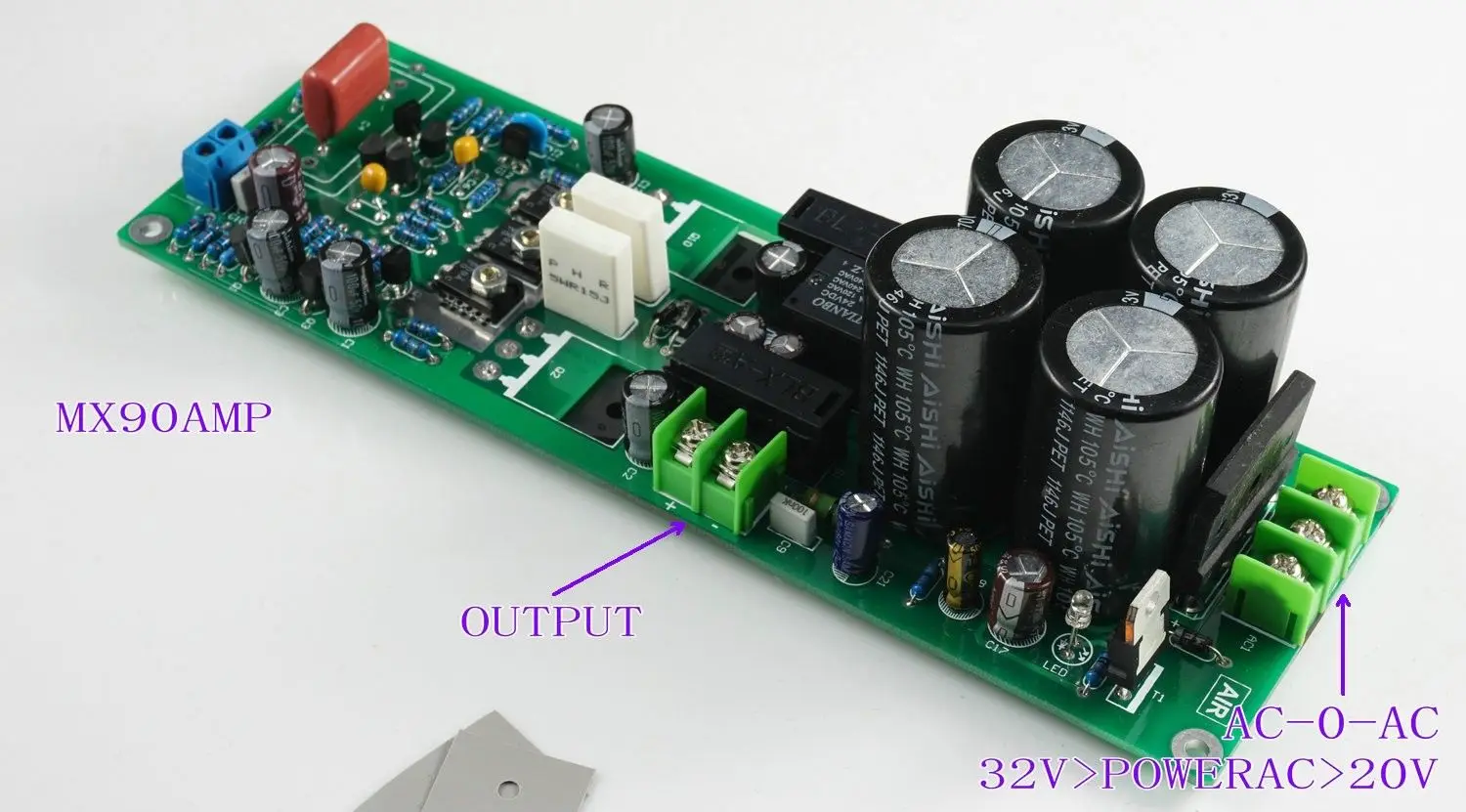 ZEROZONE Assembeld LJM MX90 Mono Power Amplifier Board 90W 8R ONSEMI Transistors L11-46