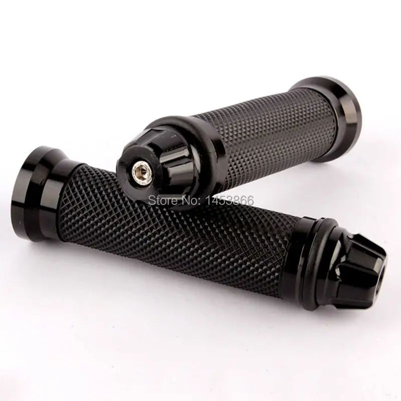 evomosa Black 7/8\'\' 22 mm Motorcycles Handle Hand Grip Grips Handlebar Grips Ends for Yamaha Honda Suzuki Kawasaki Buell Ducati