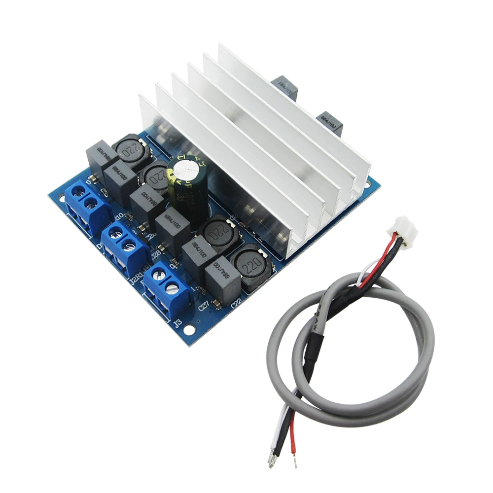 

Wholesale 5set TDA7492 2 x 50W D Class High-Power Digital Amplifier Board AMP Board+ Radiator