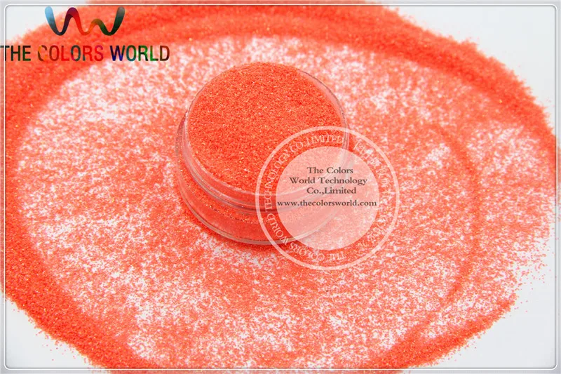 

TCI52 Pearlescent Iridescent Orange Red Colors 0.2MM Size 008 fine glitter dust for nail Art or other DIY decoration