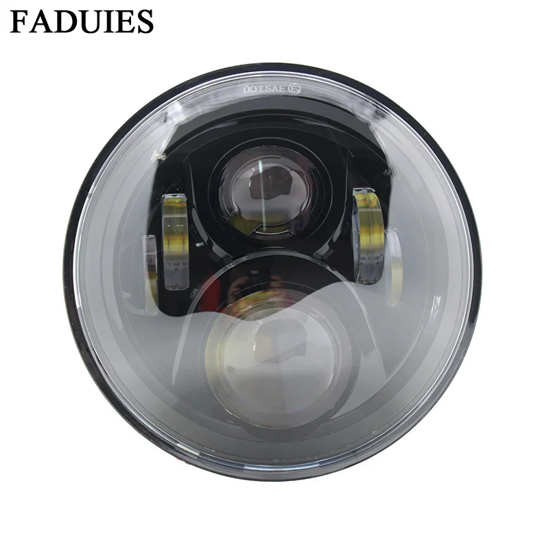 

FADUIES Black 7" LED Motorcycle H4 HeadLight 7 inch Led headlamp For Hornet 250 600 900 VTEC VTR250 Honda CB400 CB500 CB1300