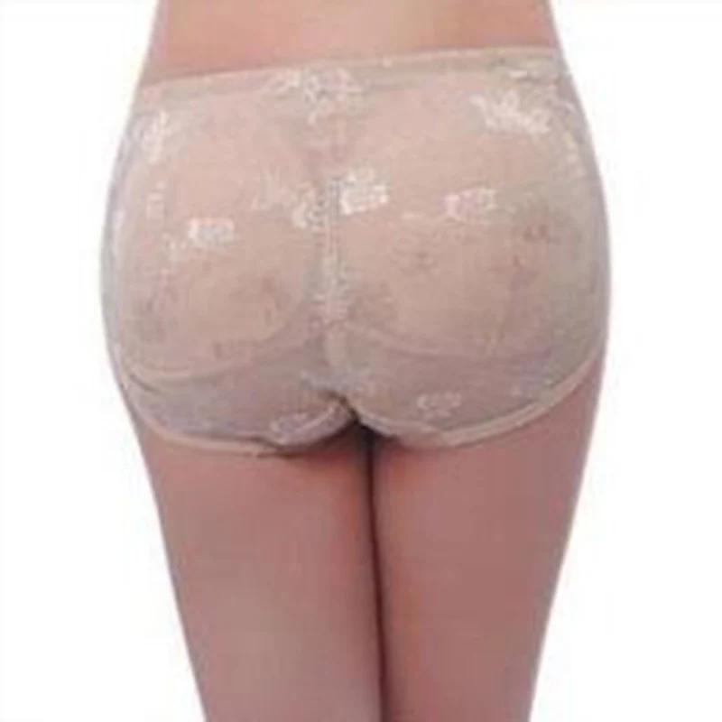 Bragas de realce de trasero falso para mujer, bragas de esponja extraíbles acolchadas, Jacquard, moldeador de cuerpo, desmontable, novedad, 1 unidad