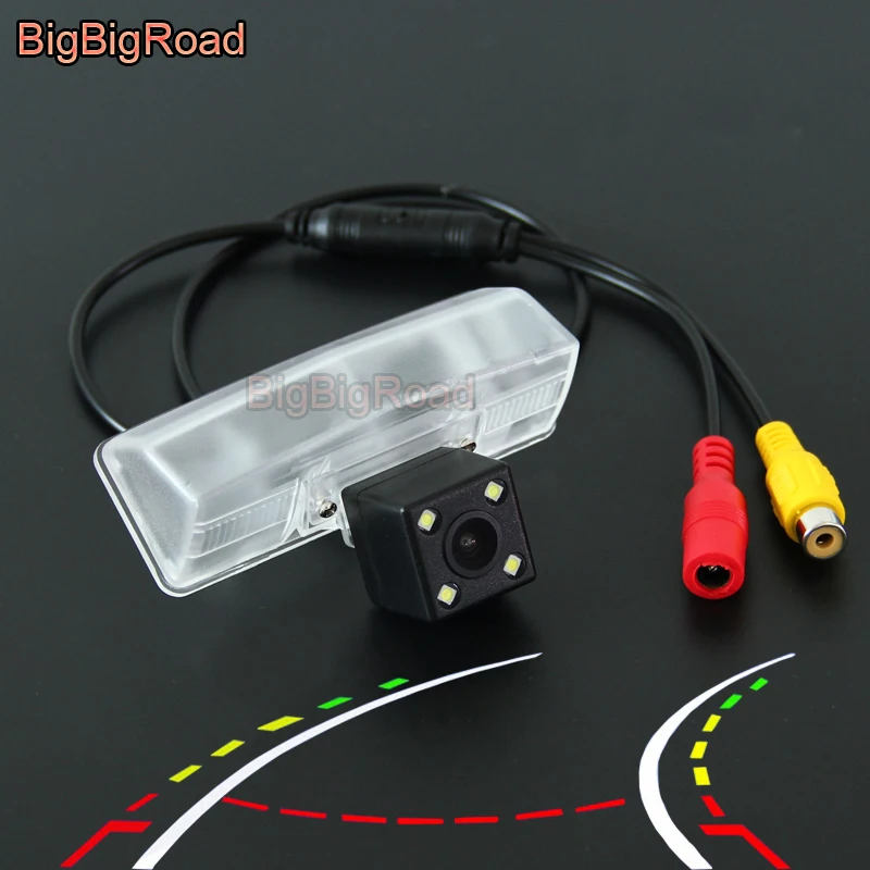 BigBigRoad For toyota prius aristo celsior altezza / lexus ct200h Car Intelligent Dynamic Trajectory Tracks Rear View CCD Camera