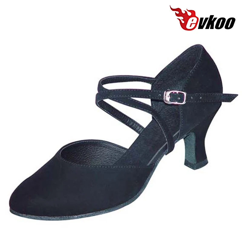 

Evkoodance DIY Shoes Ballroom Dancing Shoes For Women Red And Black Color 6cm Medium Heel Height Comfortable Style Evkoo-317