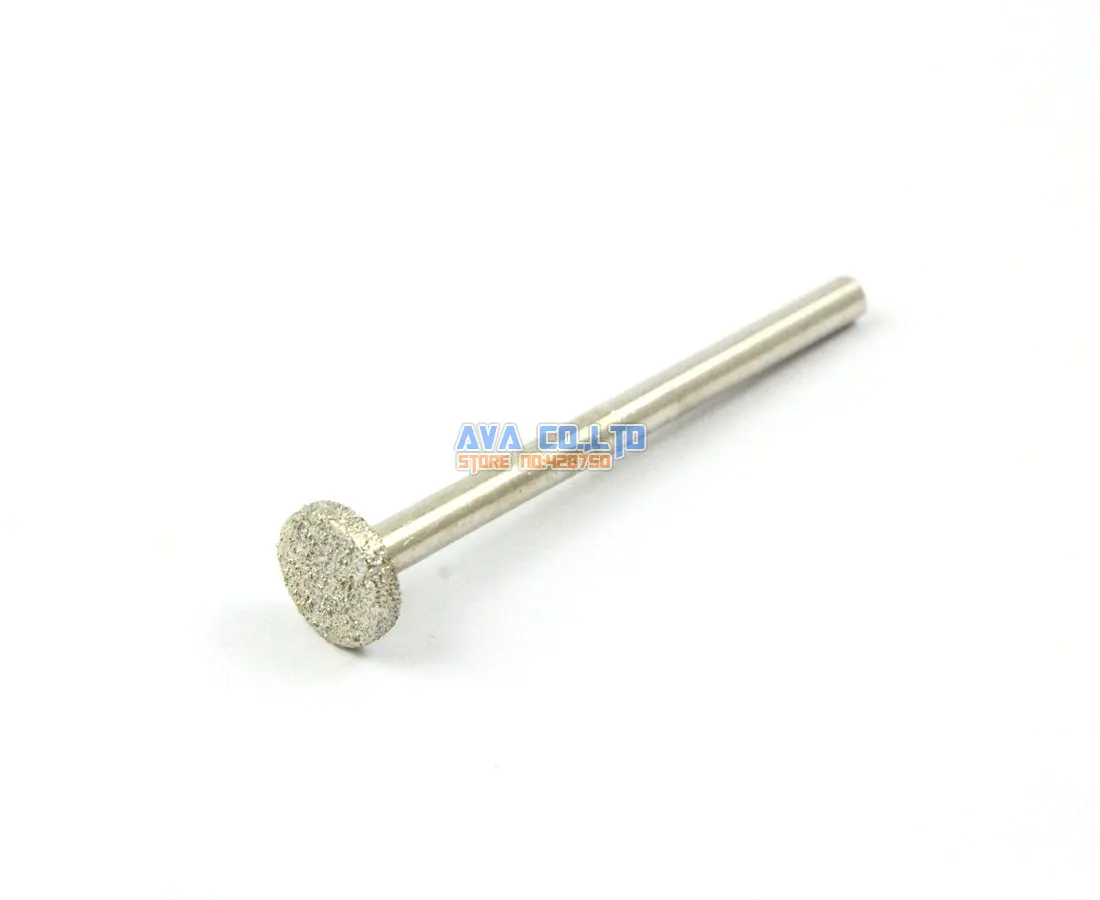 30 Pieces 8x1.7mm T Head Diamond Coated Bur Burr Bit for Carving Grinding 3mm Shank