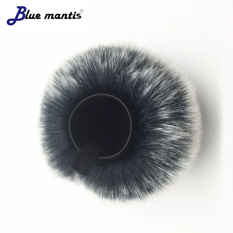 Blue Mantis Filter Outdoor-Windschutzabdeckung aus künstlichem Fell für Mikrofone, geeignet für Tascam X6X8 Recorder, winddichte Schwammabdeckung – Detail 8