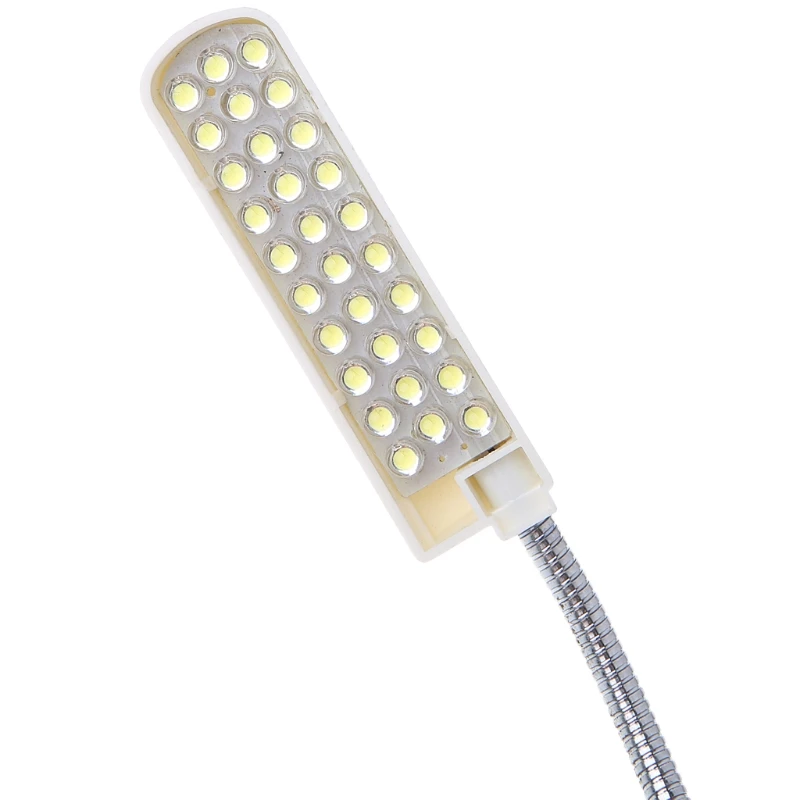 Lâmpada LED Gooseneck com base magnética, Luz de máquina de costura, Dls Homeful, 110-250V, 30