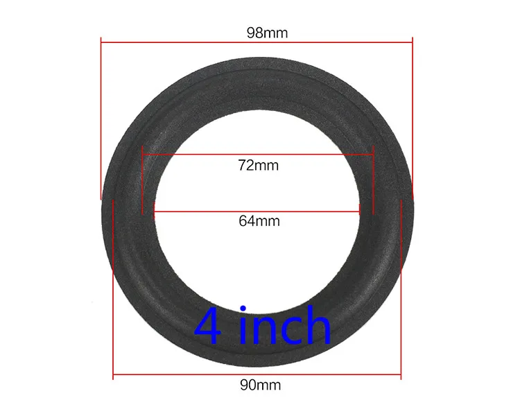 GHXAMP 2PCS Lautsprecher Schaum Reparatur Klapp Rand Ring Subwoofer Lautsprecher Reparatur Zubehör DIY 5 ZOLL 6,5 ZOLL 8 ZOLL 10 12 ZOLL