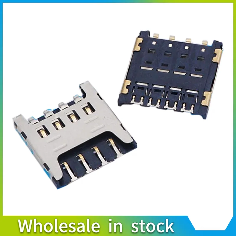 10pcs Micro SIM card holder Plug Type 8PIN mini sim card socket nano sim card connector best quality.