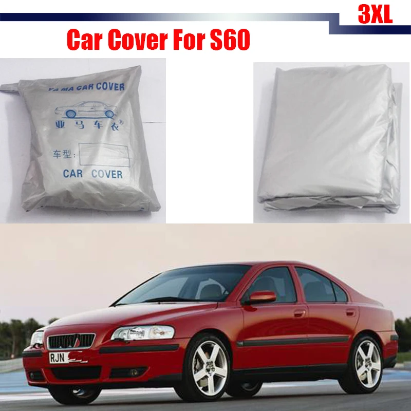 Cawanerl Full Car Cover Anti UV Sun Shade Rain Snow Resistant Protector Cover For Volvo S60 High Quality !