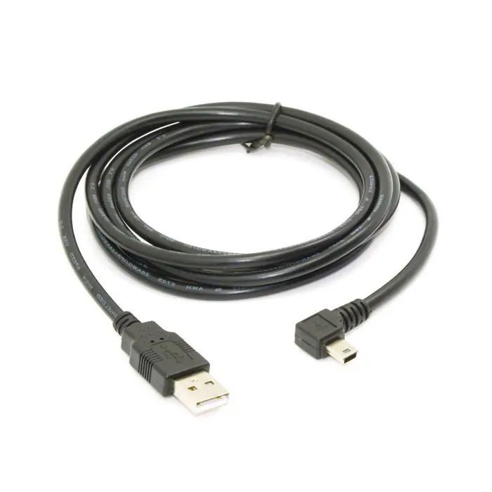 

Mini USB B Type 5pin Male Left Angled 90 Degree to USB 2.0 Male Data Cable 50cm 180cm USB mini-b Angle Cable 0.5m 1.8m 6ft