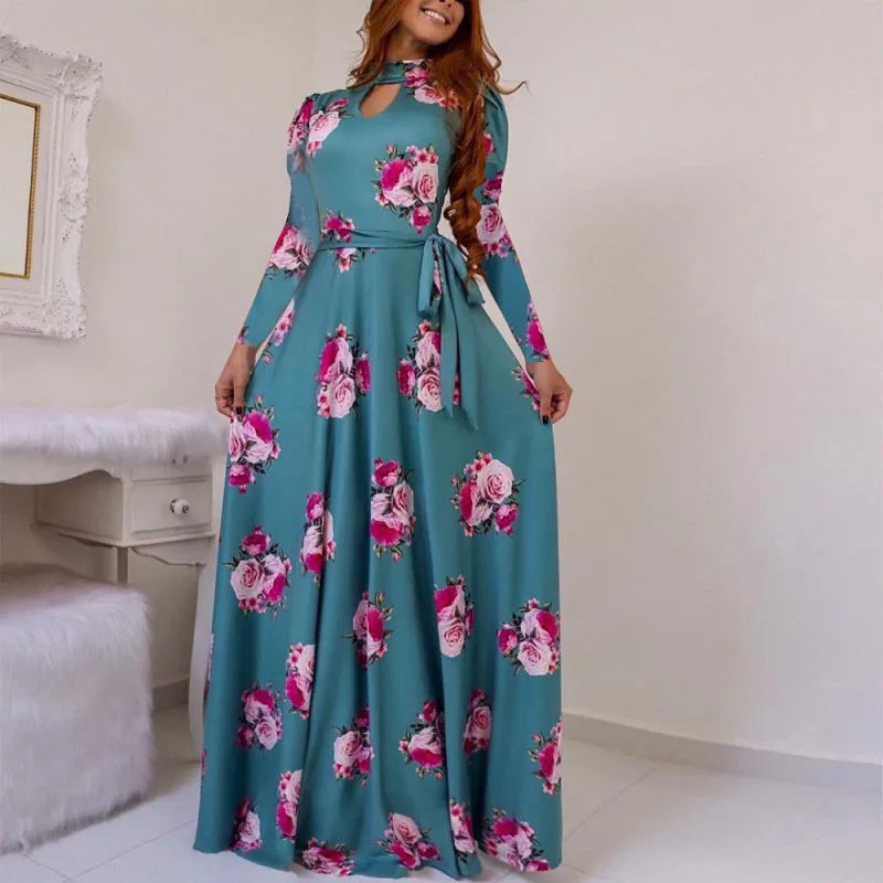 Oversize Casual Women Summer Dress Print Robe Femme Party Vestidos Women Pullover S-５XL Streetwear Long Bandage Maxi Dress