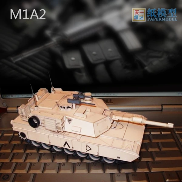 

M1A2 Tank 3D Paper Model Military Weapon Puzzle Manual DIY Origami Popularity