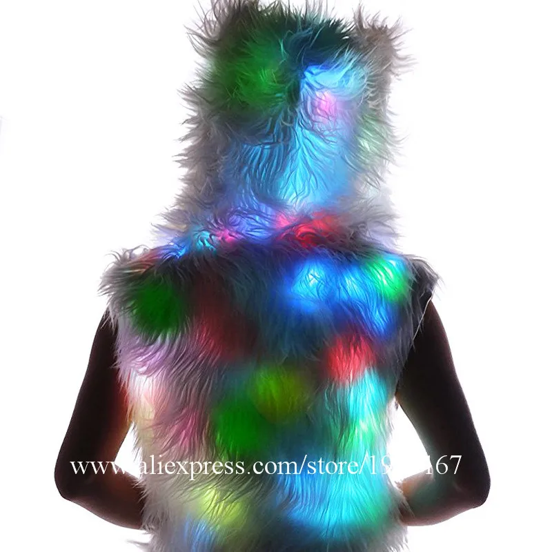 Illuminated Led Light Vest LED Night Light Up Bright Vest Dance Team DS Costumes Bar Nightclub Party Event Led Luminous Clothes