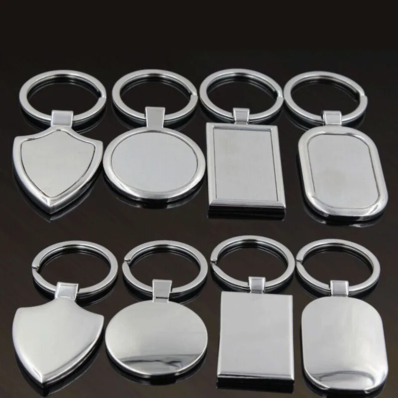 

500pcs/lot Zinc Alloy Blank Custom Keychains Novelty Metal Keyrings for Promotion Wedding Baby Shower Favors Gifts ZA5175