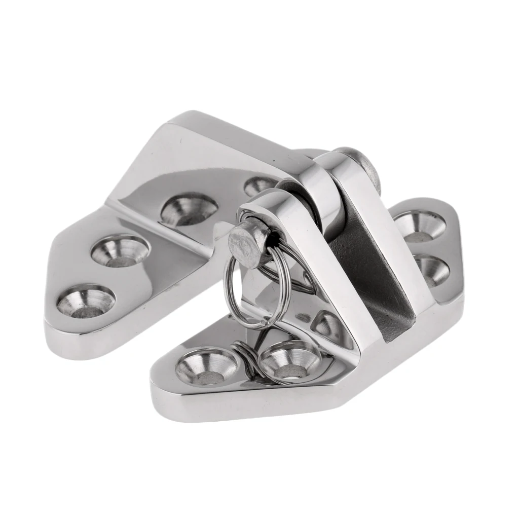 1 Pc 316 Stainless Steel Hatch Hinge with Universal Removable Pin Marine Boat Hardware Durable Boat Accessories 6.9 x 6.5 x 3 cm