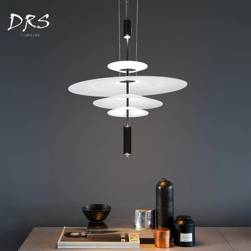 

Nordic Minimalist UFO Chandelier Designer Creative Restaurant Lustre Pendente Lamp Modern Villa Table Decor Luminaria Lighting