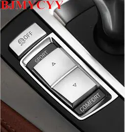 

BJMYCYY Car central gear decorative laminated panel on the left side of the buttons for BMW 5/6/7 series f10 GT F07 Accessories