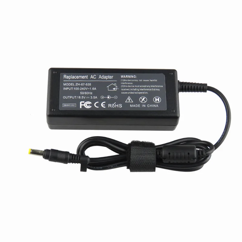 

AC Laptop Charger Power Adapter Replacement 18.5V 3.5A 4.8*1.7mm 65W For HP Compaq 6720s 500 510 520 530 540 550 620 625 G3000