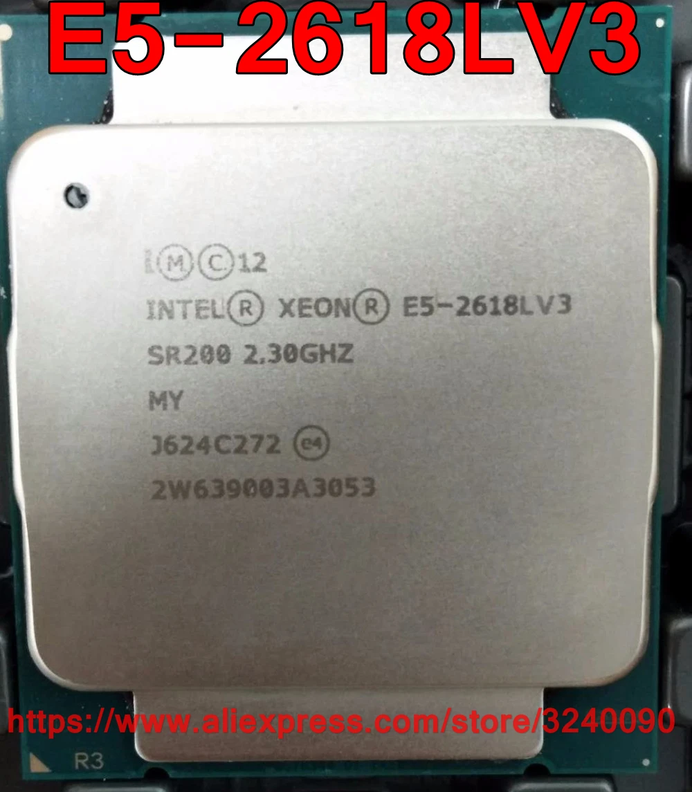 

Intel Xeon CPU E5-2618LV3 QS 2.30GHz 8-Cores 20M 75W LGA2011-3 E5-2618L V3 processor E5 2618LV3 free shipping E5 2618L V3