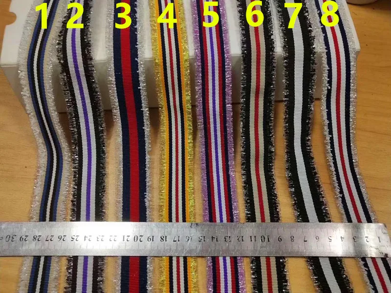 Free shipping 3cm shabby rib webbing, 14 colors available, YG0719A