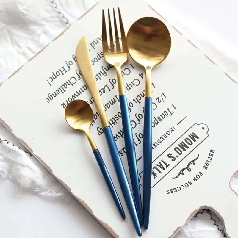 Stainless Steel Dinnerware, Steak Knife, Tableware, Kitchen, Dining, Scoop, Hotel Suppliers, Blue Tableware, Western Style