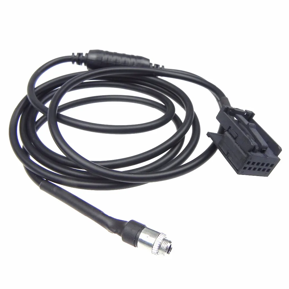 1pcs High Qualty 3.5MM AUX Audio Adaptor Cable For BMW E39 E53 X5 X5M Z4 E83 E85 E86 X3 female AUX connector cable length 143cm