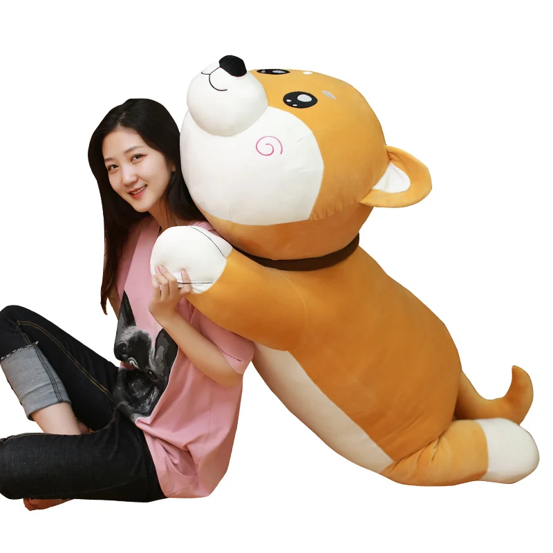 Kawaii Shiba Inu plush doll jumbo cute plush dog toy girl sleeping pillow for children friend gift 100cm 120cm 150cm DY50411