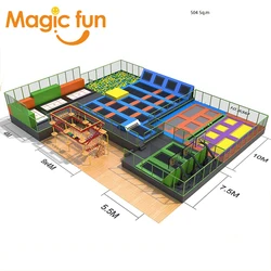 indoor playground children  large kids trampoline bungee park