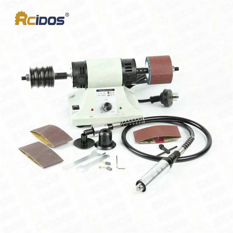 Leather BURNISHING MACHINE,RCIDOS desktop mini leather border grinding machine,vegetable tanned leather side polisher,220V/110V