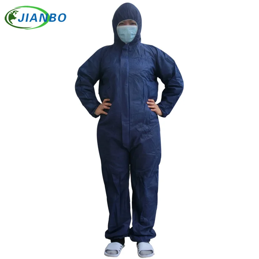 

Disposable Protective Coverall Safety Protection Non-woven Dust-proof Clothing Cleanroom Garment Single-use Hooded Suit Coat