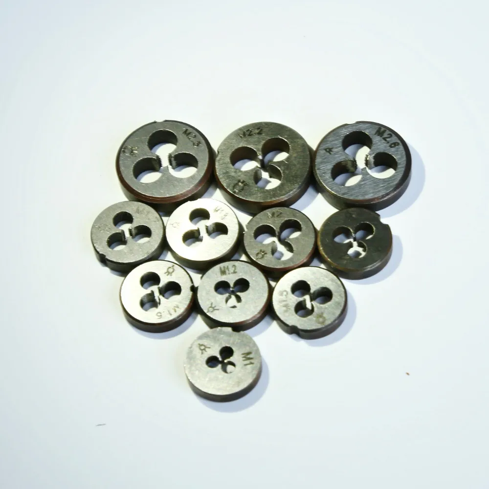 11PCS&12PCS&13PCS Mini Metric threading die from M1-M2.6 Threading Tools Lathe Model Engineer Thread Maker for small workpiece