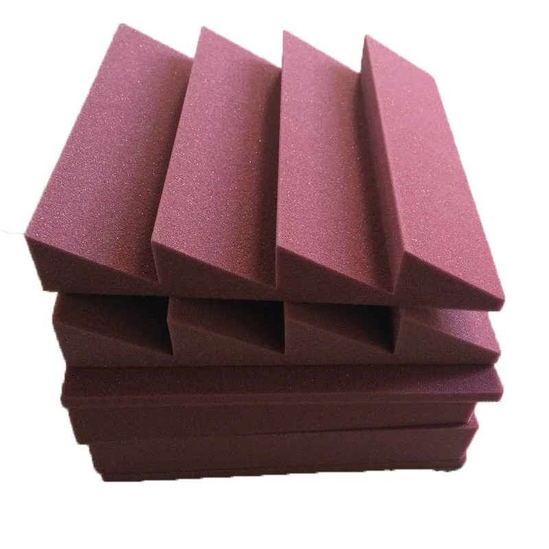 8 pcs New Sound Proofing Acoustic Flame Retardant Foam Wedge Sound Stop Absorption Treatment