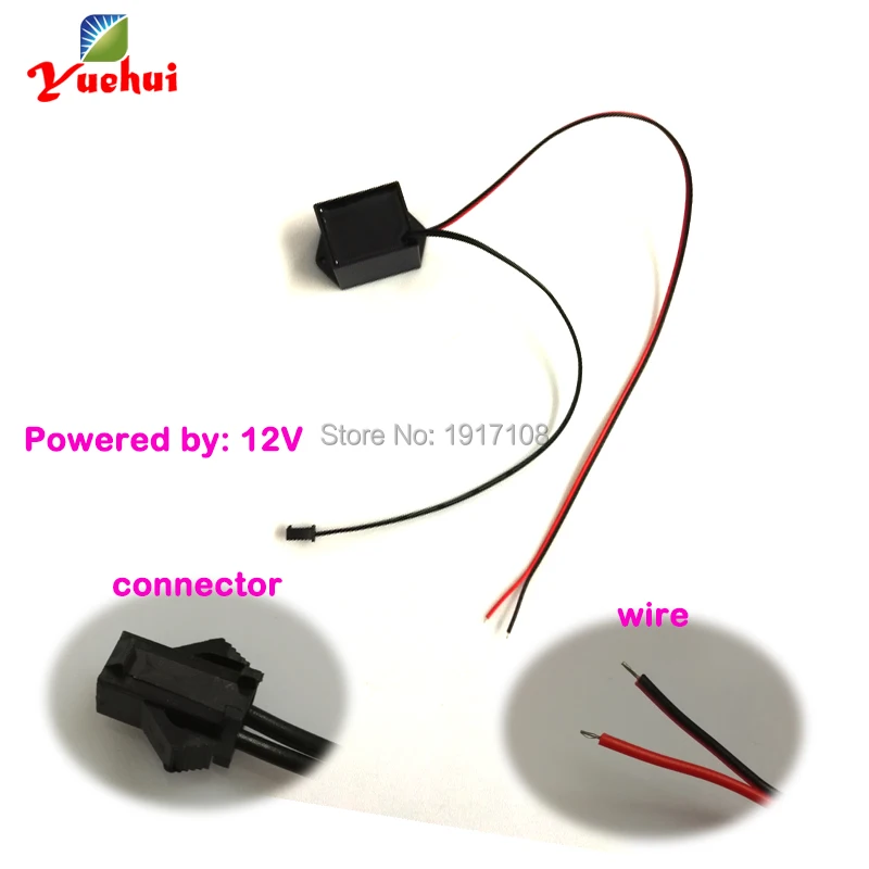 DC-12V Loading 10meter EL wire inverter EL driver for loading 10meters EL wire or EL strip to DIY Car Auto Party Decoration