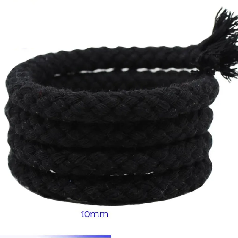 DIY Handmade Weave Rope, Red, White, Black Tied, Knot Cord, Kindergarten Decoration, 100% Cotton, Macrame Cord String, 10mm