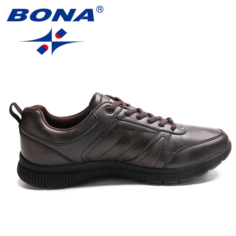 BONA-zapatos informales con cordones para hombre, zapatillas planas de microfibra, cómodas, ligeras y suaves, envío rápido