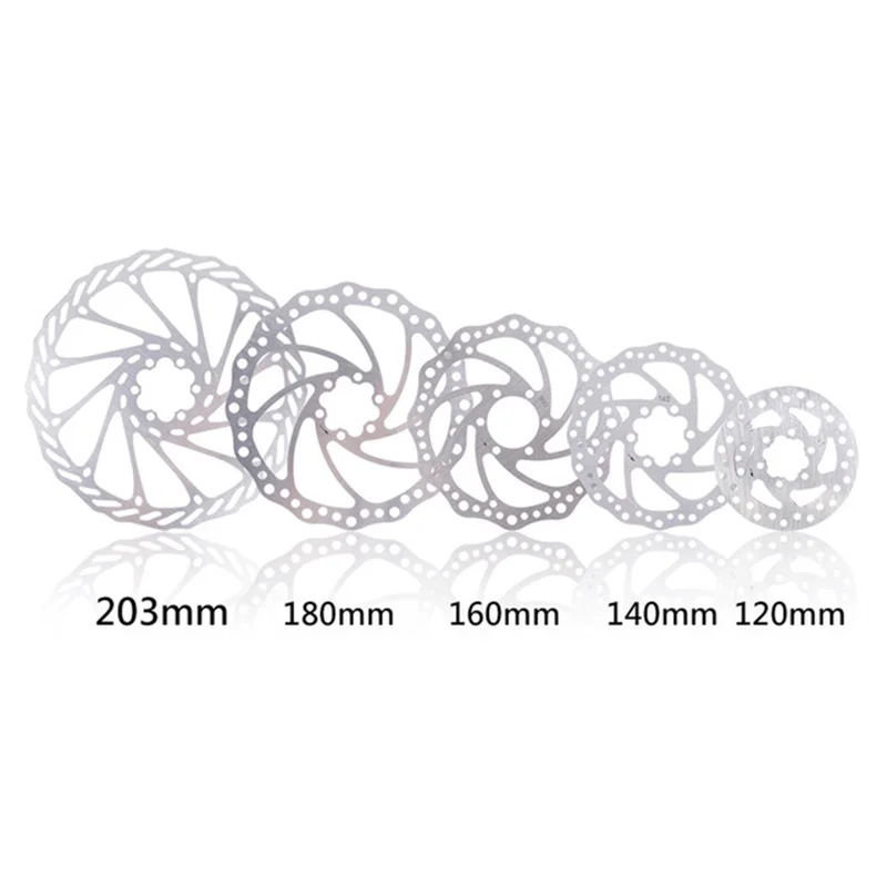 

203mm/180mm/160mm/140mm/120mm 6 Inches Disc Brake Rotor Stainless Steel Rotor Disc For Mountain Road Cruiser Bike Bicycle parts