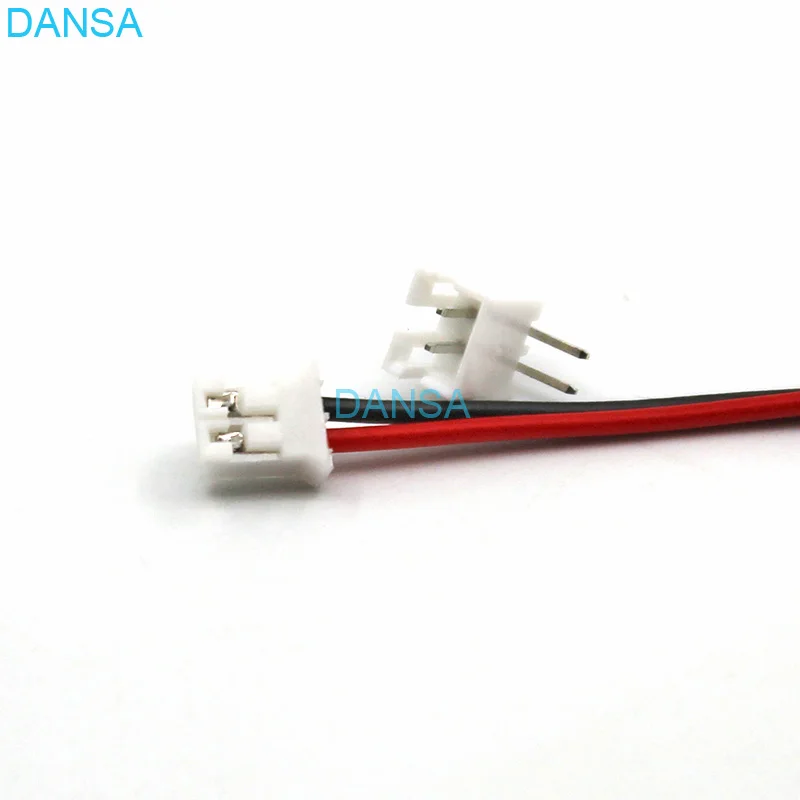 50sets Mini Micro PH2.0 JST 2.0mm Pitch 2Pin Side Entry Connector with 1007 26AWG 10cm To 25cm Electronic Wire Cable Pin header