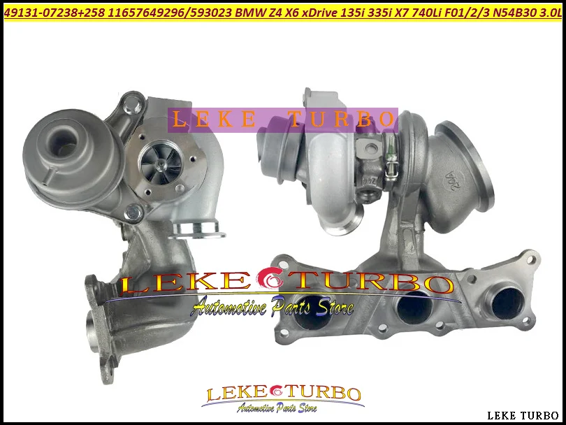 TD03L4 49131-07238 49131-07258 11657649296 11657593023   Para BMW Z4 X6 xDrive 740i 135i 335i X7 740 Li F02 F01 F03 08-N54B30 3.0L