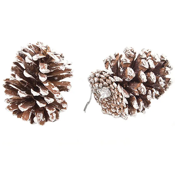 9 PCS/lot Real Natural Small Pine cones for Christmas  Home Party Craft Decorations White Paint P0.2