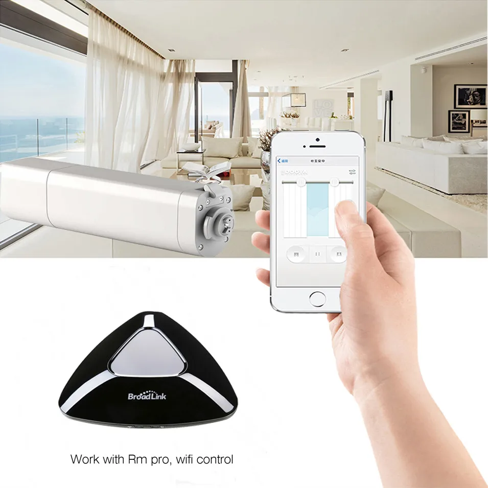 Dooya Home Automation Electric Curtain Motor KT320E 75W WIFI Control 220V/50Hz IOS/Android, Work with RM Pro, no Remote Control