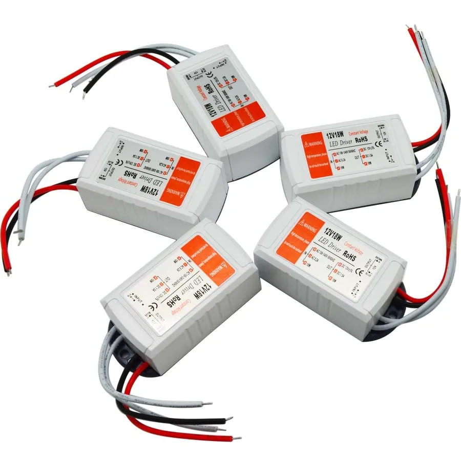 led power supply led transformer 12v led driver 18w 28w 48w 72w 100w for led strip mr16 mr11