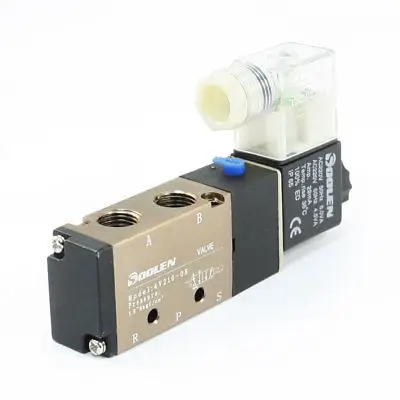 5 Ways 2 Position 4V220-08 Single Head Solenoid Valve AC 220V