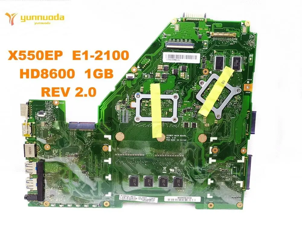 Original for ASUS  X550EP  laptop motherboard E1-2100  HD8600  1GB  REV 2.0 tested good