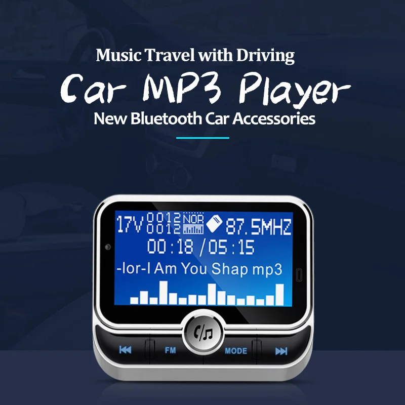 VR robot FM Transmitter Bluetooth Car MP3 Music EQ Player Support Folder Play Wirless Handsfree Car Kit with Remote Control