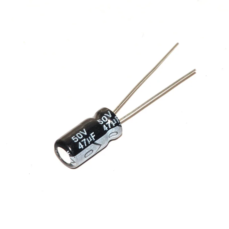 500PCS 47UF 50V 50V 47UF Electrolytic Capacitor 50 V / 47 UF Size 6*12MM Aluminum Electrolytic Capacitor Free Shipping