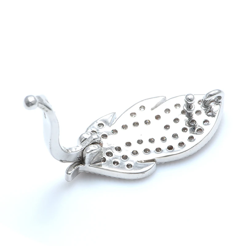 Leaf Clasps Accessories For DIY Jewelry Bracelet  Making Clasps & Hooks For Pearls Necklace Jewelry Findings Making Supplies