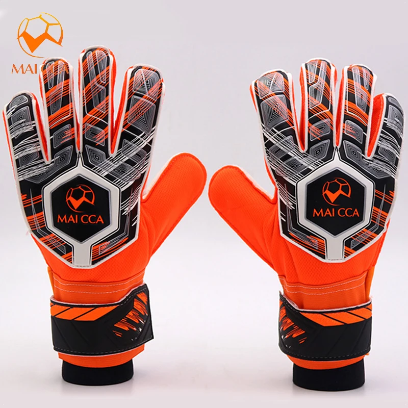 Professional Soccer Goalkeeper Gloves with Finger Protection for Kids Football Goalie Gloves Sizes 6 5 7