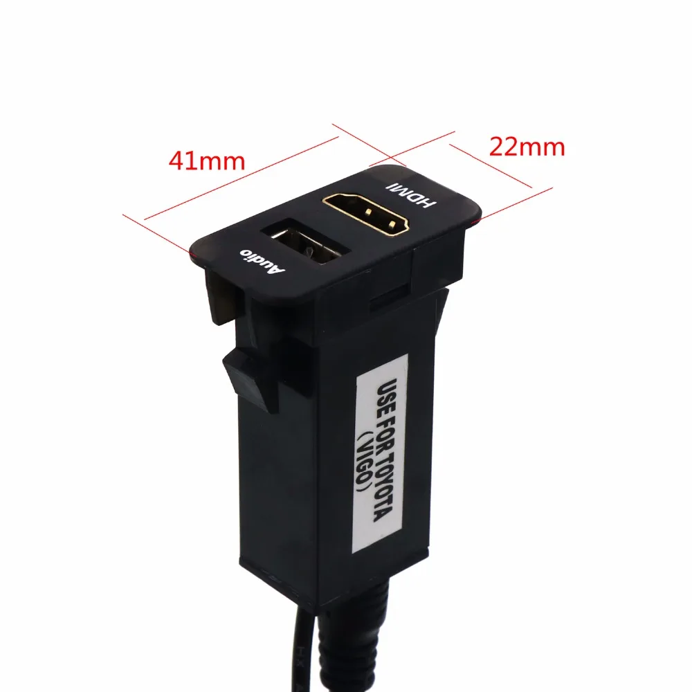 Car HDMI Input Port +USB Audio Input Audio Relay Use for TOYOTA, Hilux VIGO, Coaster, Corolla ex, Yaris, Reiz